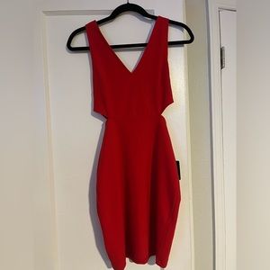 Red Cut-out Express Dress